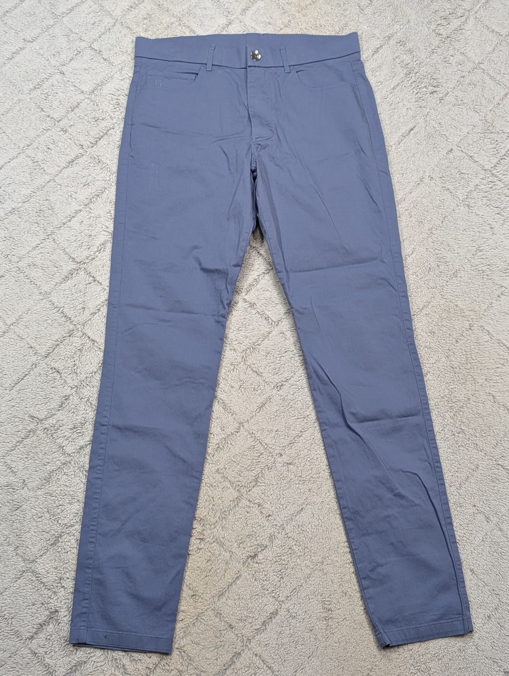 Greyson Pants Mens 31x32 Blue Amagansett 5 Pocket Light Cotton Stretch Slim